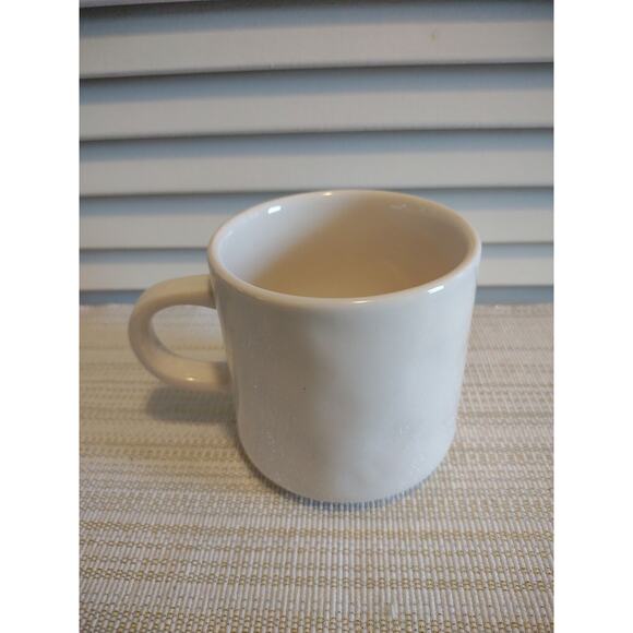 Rae Dunn Magenta Artisan Collection White "Tea" Black Text Coffee Mug Cup - Picture 3 of 4